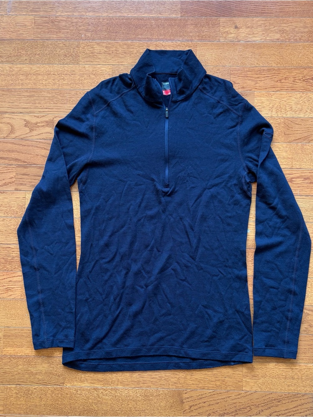 Icebreaker Merino Wool 260 Quarter Zip Navy